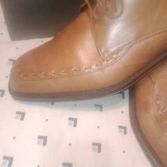 Antonio Maurizi Riviera Beige Antique Calf Leather Oxfords (Size 13 - Picture 10 of 14